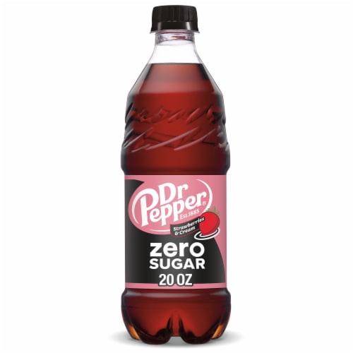 Dr Pepper Strawberries & Cream Zero Sugar Soda - Active Sip