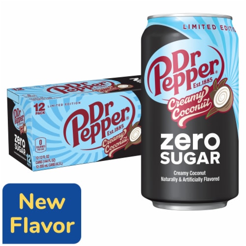 Dr Pepper Creamy Coconut Zero Sugar Soda - Cream Flavor Pick