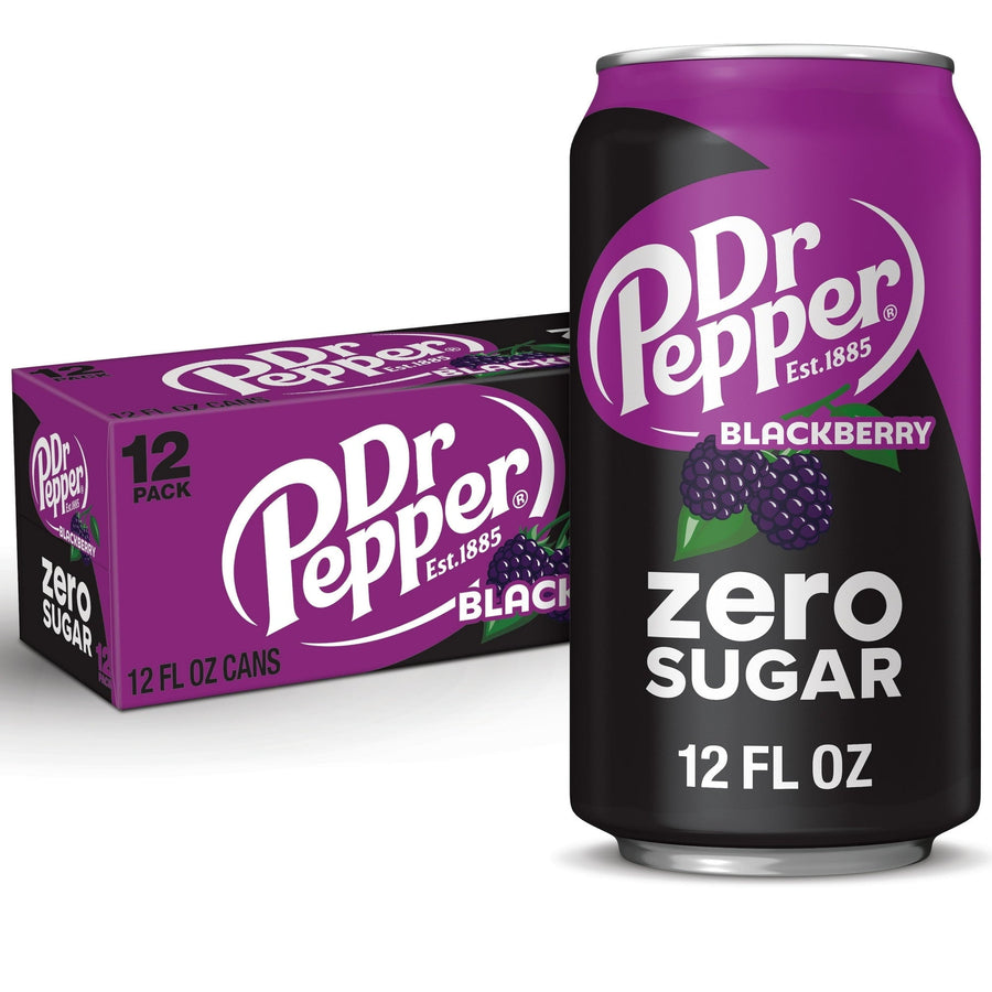 Dr Pepper Blackberry Zero Sugar Soda - Berry Pour