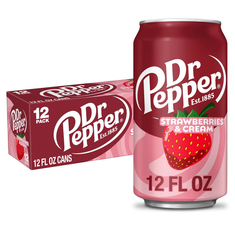 Dr Pepper Strawberries & Cream Soda - Cream Ready